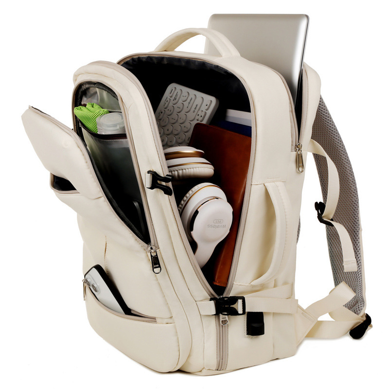 Large Capacity Backpack For Women Men Multiple Pockets And Zippers Versatile Computer Bags Business Travel Backpack - Image 9